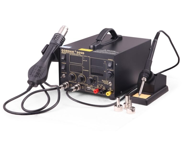 GORDAK 909D 3-in-1 Soldering and Rework Station with Adjustable DC Power Supply