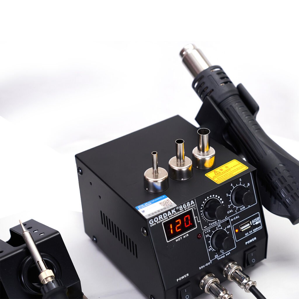 GORDAK 868A 2 in 1 Soldering Station with Digital Display