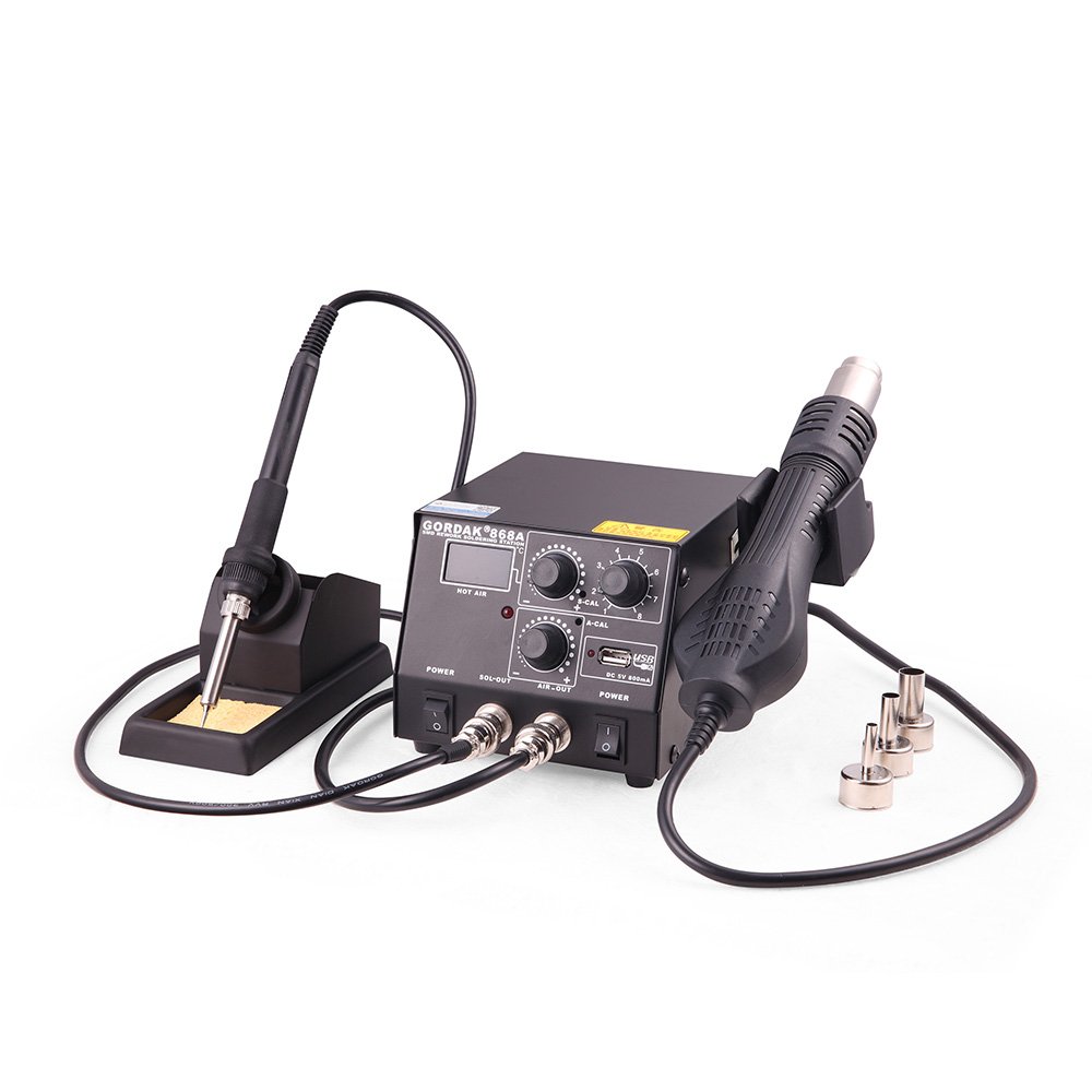 GORDAK 868A 2 in 1 Soldering Station with Digital Display