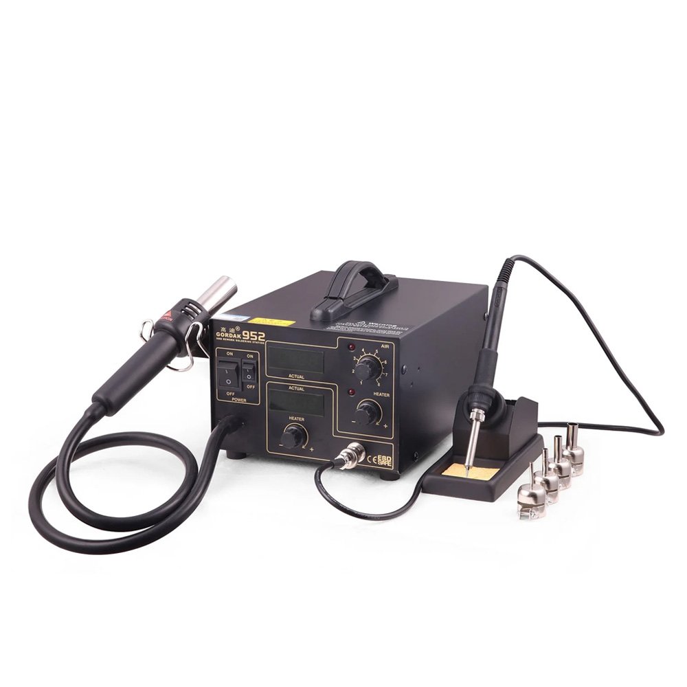 2-in-1-BGA-Rework-Soldering-Station-270W-Hot-Air-Gun-60W-Soldering-Iron-GORDAK-952
